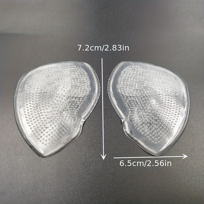 Clear Silicone Forefoot Pads Foot Massage Cushions Insoles