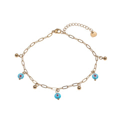Girl's Bohemian Flower Pendant Anklet