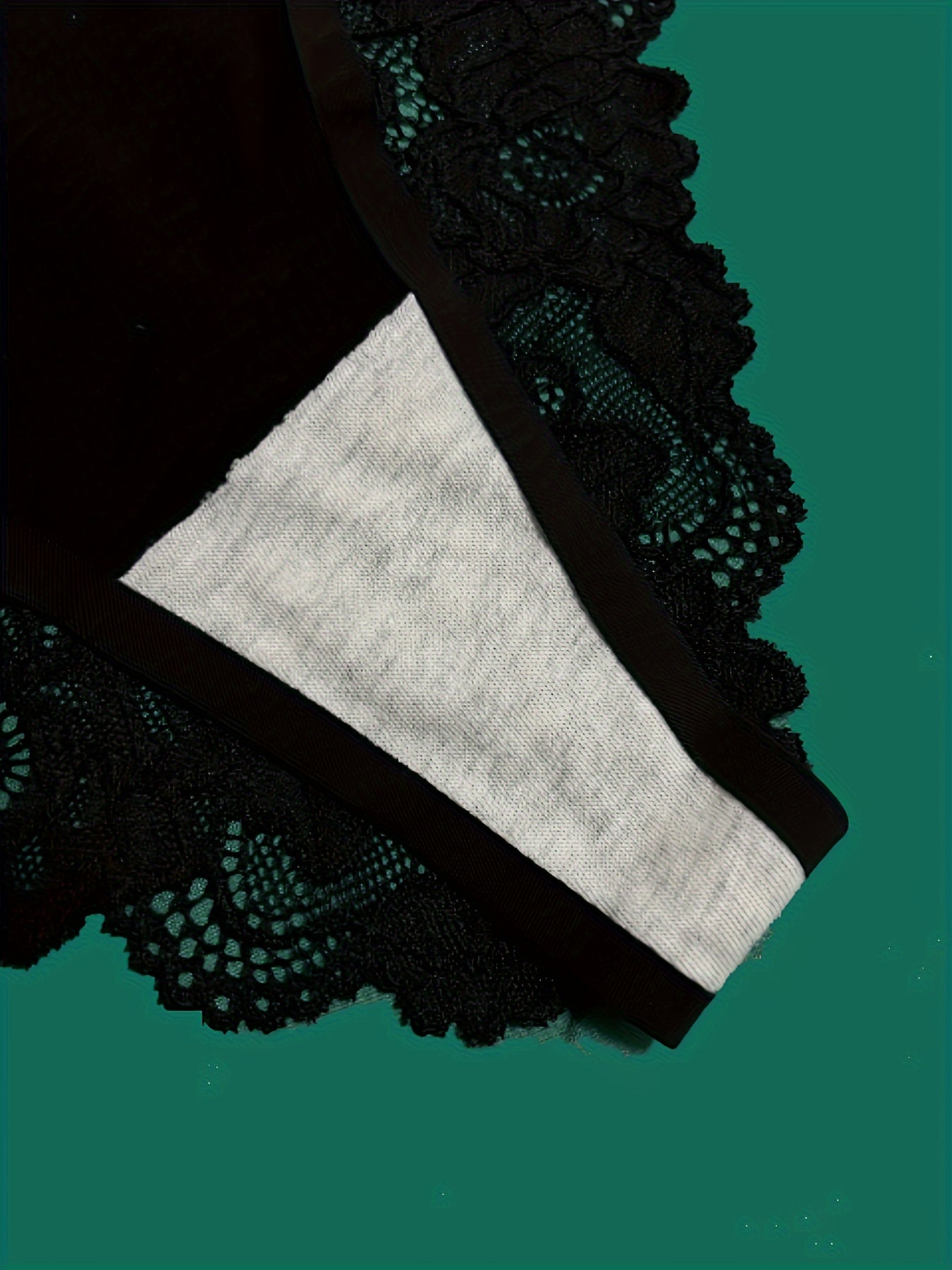 3pcs Christmas Print Briefs Lace Panties Women's Lingerie