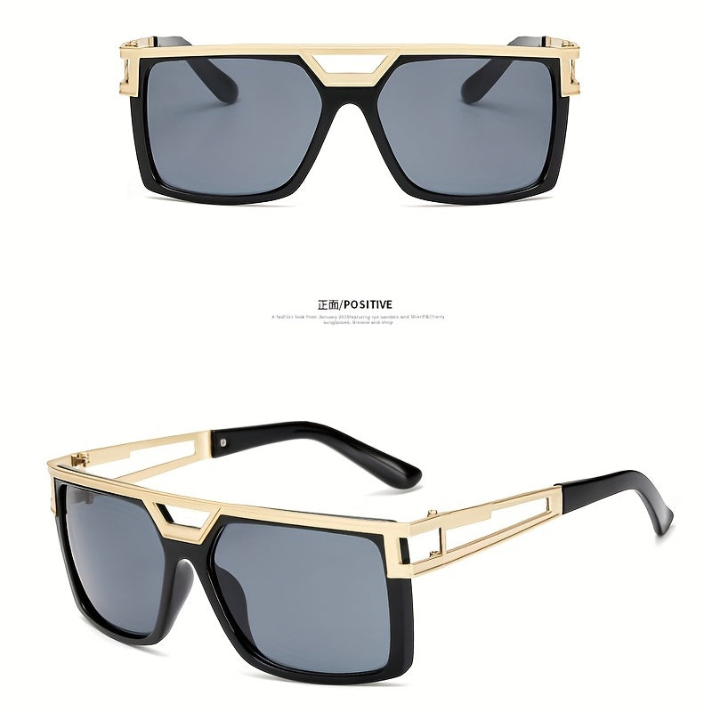 Men's Square Frame Sunglasses UV Protection