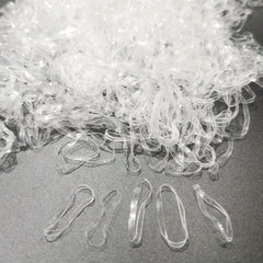 500pcs Clear Elastic Hair Rubber Bands Soft Elastic Bands For Kids