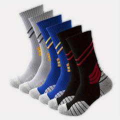 Men's Mid Crew& Ankle Sport Socks Set
