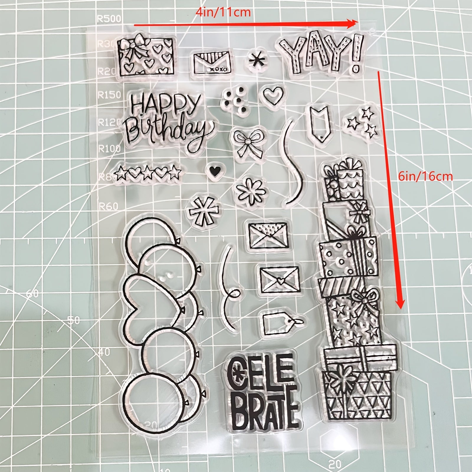 Birthday Decoration Silicone Stamp Set