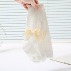 Girls Bowknot Knit Pantyhose Leggings For Kids