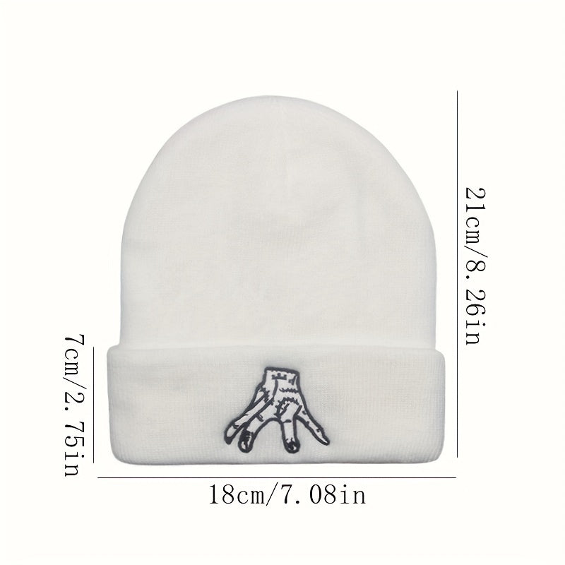 American Drama Pet Hand Embroidery Hat Warm Headgear Autumn Winter Woolen Hat