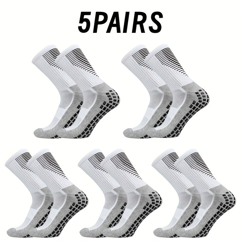 Breathable Football Socks Non-slip Silicone Mid-calf Training Socks