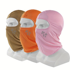 3pcs Summer Reflective Cross Face Mask for Outdoor Sports