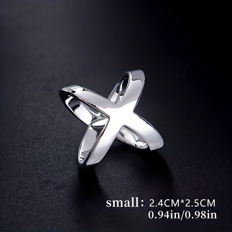 Cross Scarf Buckle X Shaped Shawl Clip Neckerchief Holder