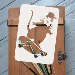 Plastic Stencils Templates for Painting on Scrapbook Fabric Tiles Floor Wood
