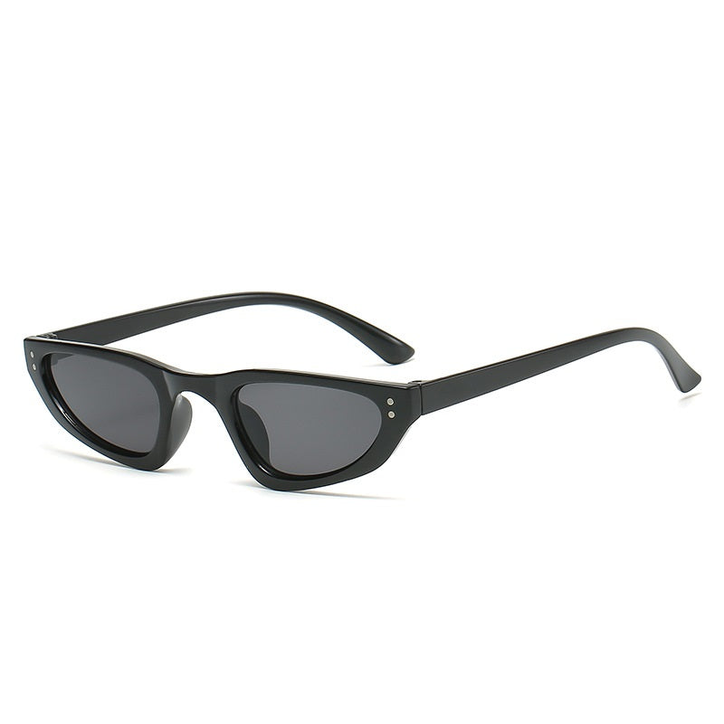 Retro Triangle Cat Eye Sunglasses Black