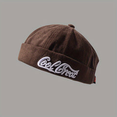 Retro Sailor Hat Embroidered Hip hop Melon Skin Hat