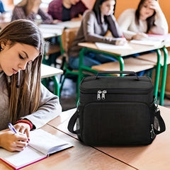 Leakproof Insulated Lunch Bag for Office School Waterproof Adjustable Strap