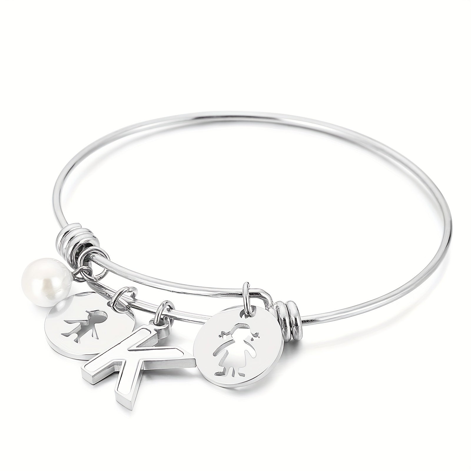 BFF English Letter H N Pendant Bracelet For Girls Gift Friends Kids Accessories