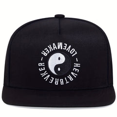 Men's Classic Flat Brim Hat for Summer Outdoor