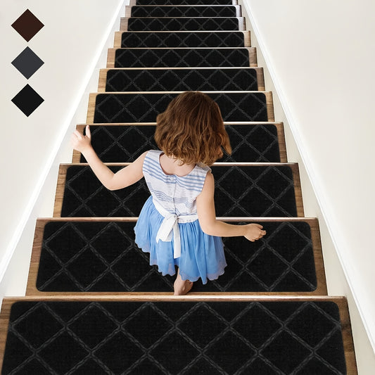 7pcs Non Slip Stair Treads Carpet Rugs Anti Moving Indoor Safety 20 X 76