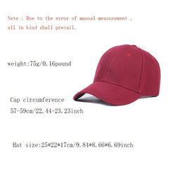 Solid Baseball Cap Lightweight Casual Sports Hat Women's Dad Hat Man Unisex