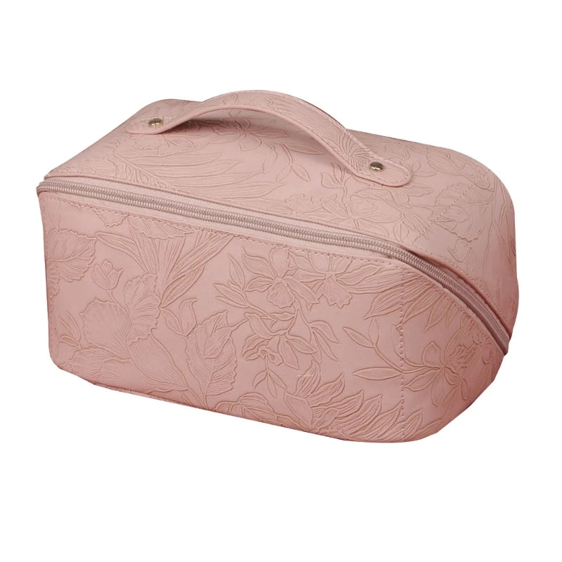 Multifunctional Storage Makeup Bag PU Leather Travel Cosmetic Bags