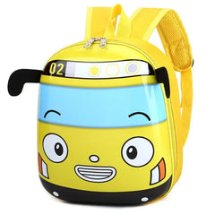 3D Car Shape Kids School Backpack for Boys Girls