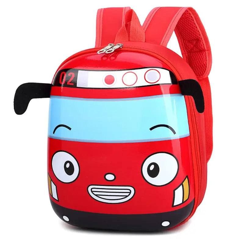 3D Car Shape Kids School Backpack for Boys Girls