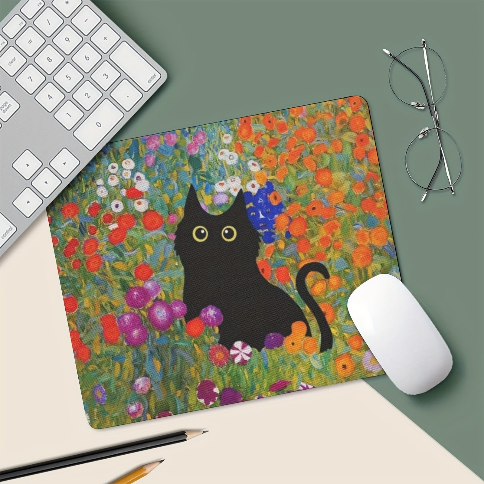 Non Slip Rubber Mousepad Mat - Perfect For Office