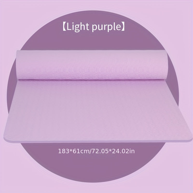 Non Slip TPE Yoga Mat for Home Workouts
