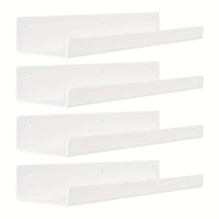Acrylic Floating Shelves Wall Mounted Bookshelves Thick