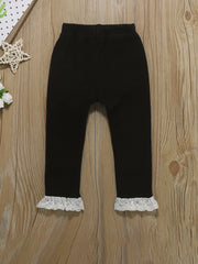 Toddler Baby Pants Elastic Waist Leggings Casual Trousers 5pcs Set