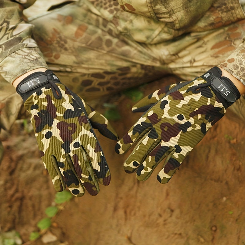 Tactical Non-slip Touch Screen Gloves Outdoor Sunscreen Half Finger Gloves