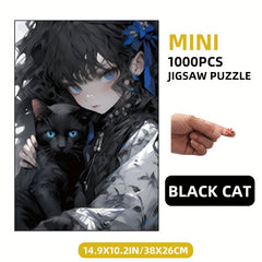 Mini Cat Cartoon Puzzle 1000pcs for Adults - Mini Size Paper