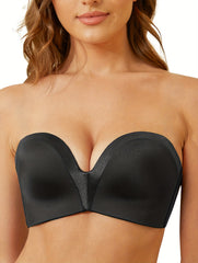 Soft Strapless Bandeau Bra Push Up Everyday Women's Lingerie