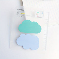 1pc 50 Pages PET Waterproof Cloud Sticky Notes Office Index Stickers