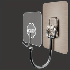 Large Adhesive Hook Stainless Steel Kitchen Hook No Trace Sticker