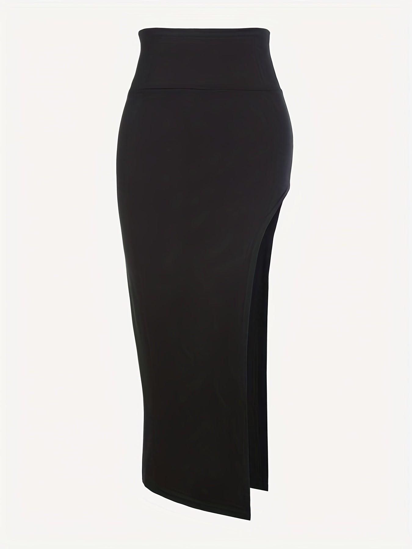 Side Slit Maxi Skirt for Cocktail Party Bar Women's Clothing