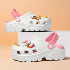 Women's Hollow Out Sandals Comfy Slip On Thick sole Shoes