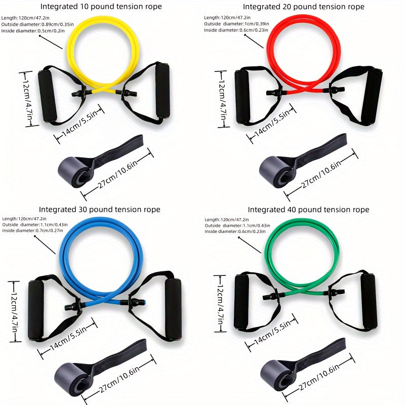 Yoga Resistance Band Set with Door Buckle
