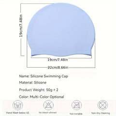Unisex Silicone Swim Cap Waterproof Comfortable Swimming Cap