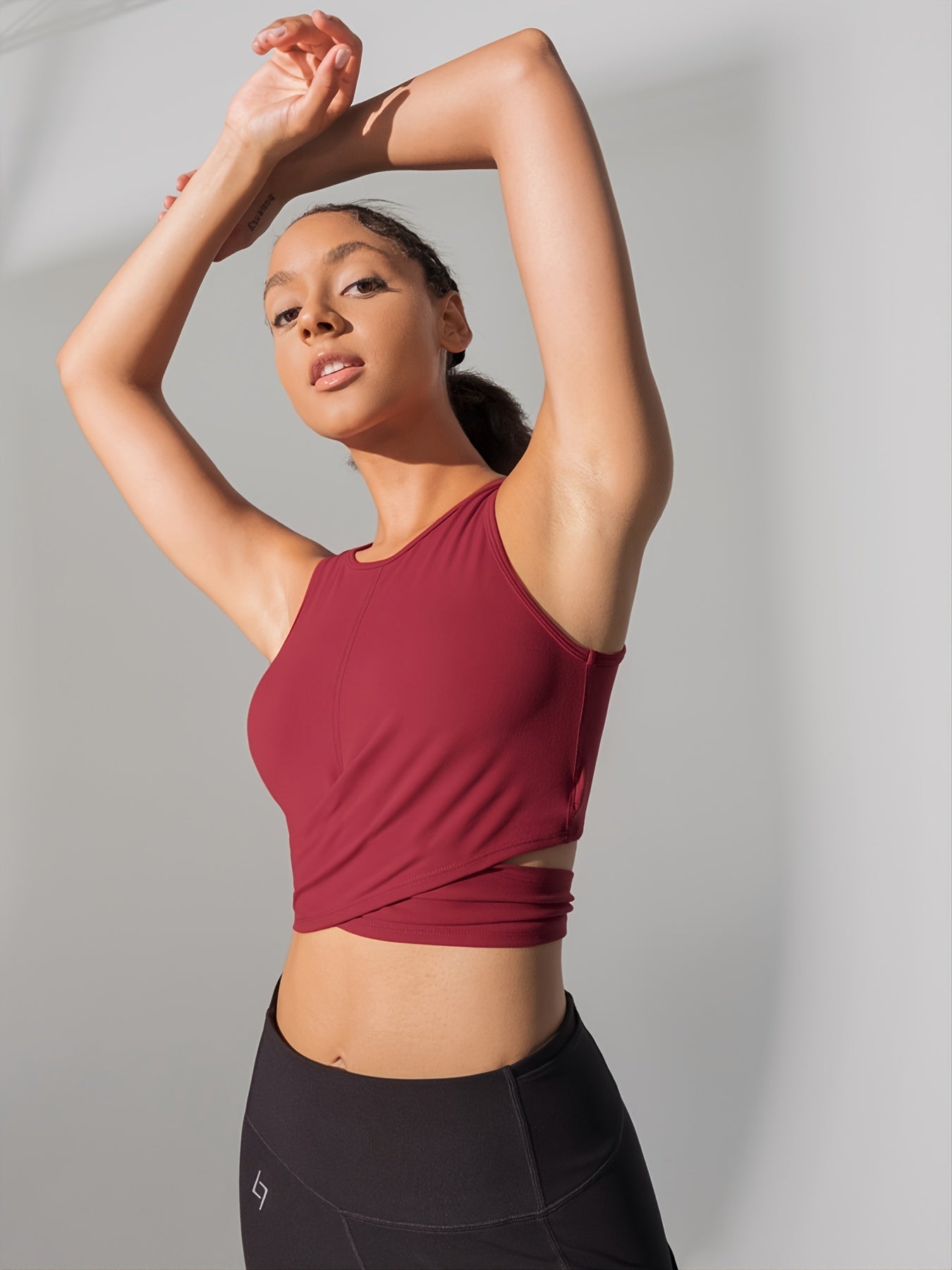 Cross Straps Yoga Shirt Sports Gym Quick Dry Tank Top