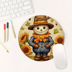 Hippie Boy Gaming Mouse Pad Round Non-slip Rubber Mouse Mat