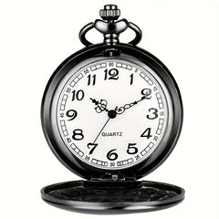 To My Son Quartz Pocket Watch With Thick Chain