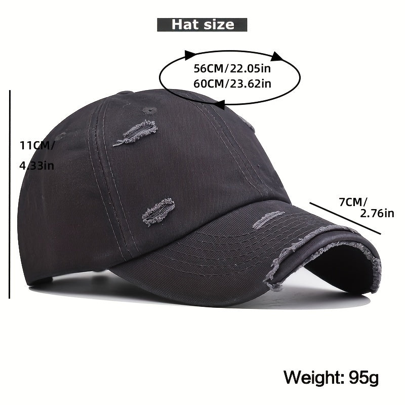 Solid Retro Dad Hat Baseball Cap Men's And Women's All Match Sports Cap