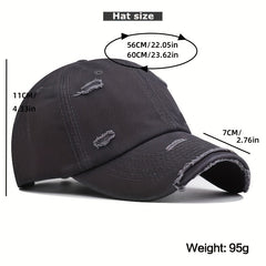 Solid Retro Dad Hat Baseball Cap Men's And Women's All Match Sports Cap