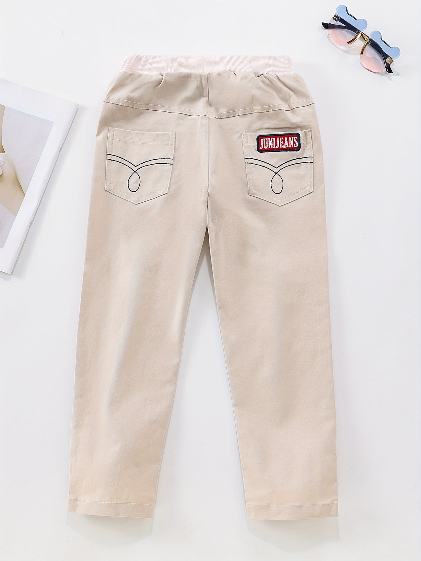 Boys Embroidery Letter Casual Pants Spring Autumn Kids Clothing