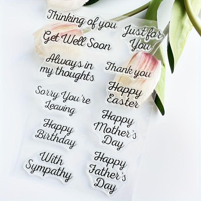 Grandparents Transparent Stamps for Card Making, Scrapbook Decoration