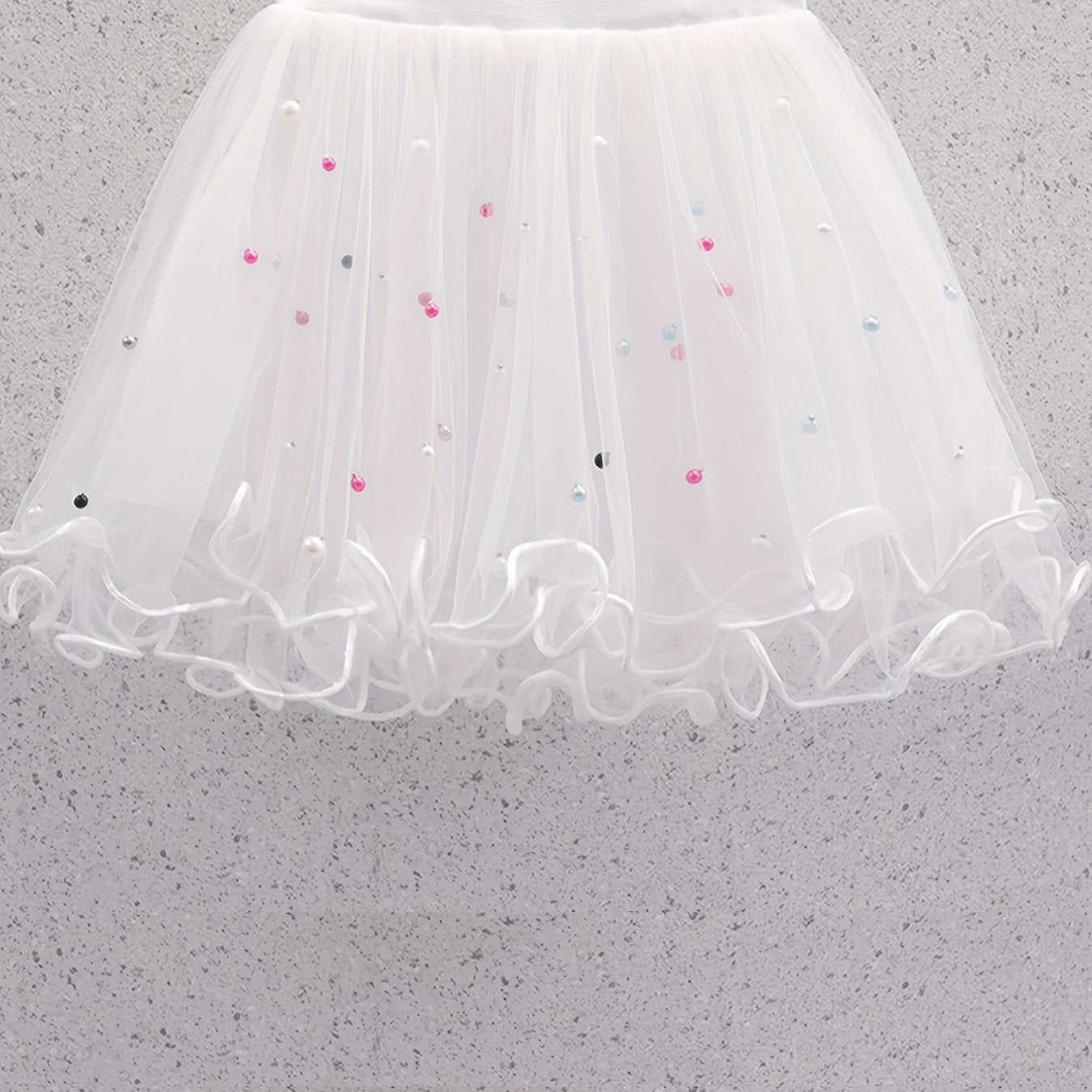 Girls Solid Tutu Skirt for Dance Performance Party
