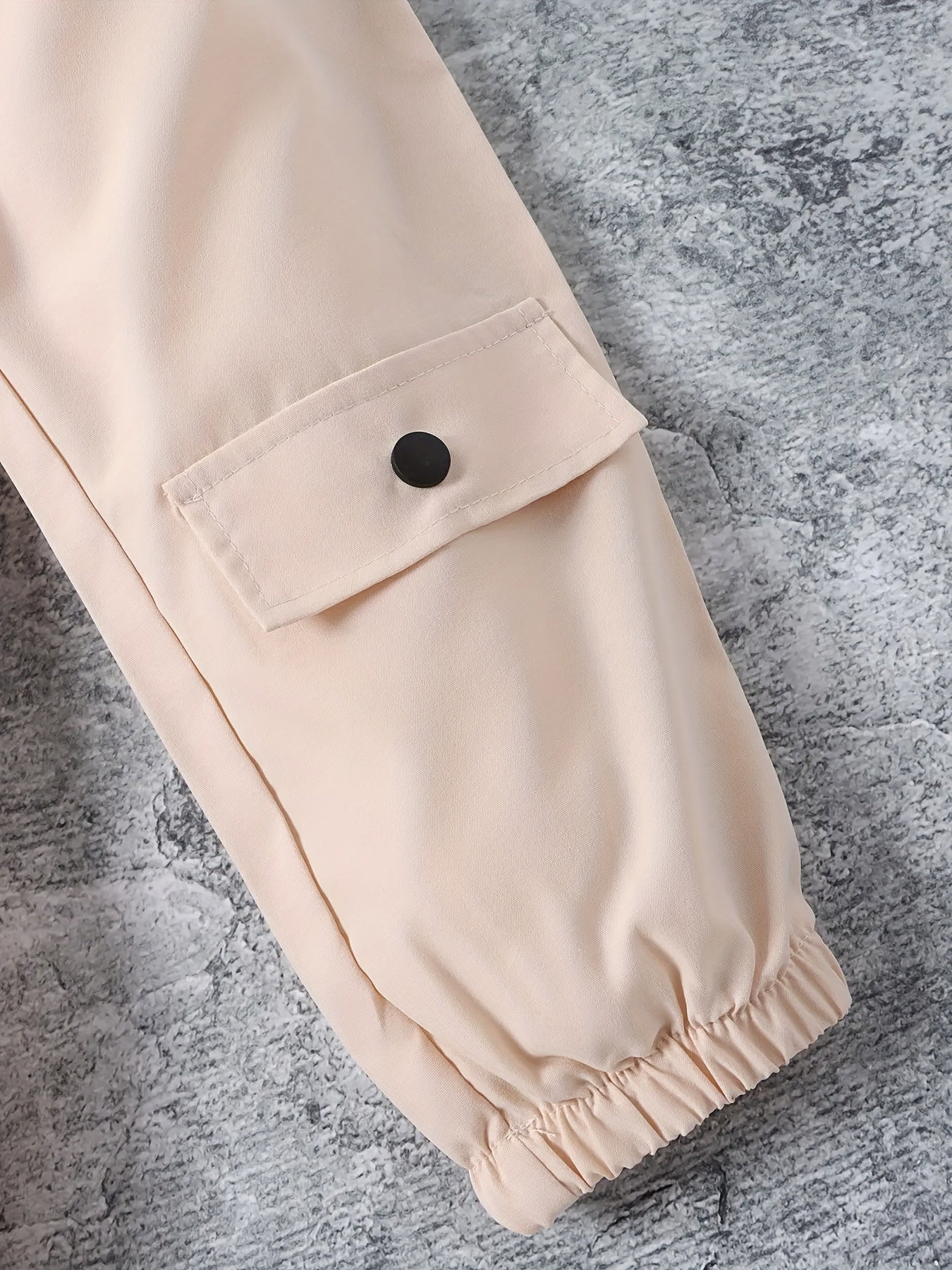 Girls' Letter Print Cargo Pants Street Casual Jogger Trousers