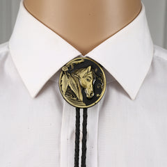 Metal Animal Horse Head Necktie Necklace - Personality Leisure
