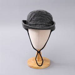 Cowboy Bucket Hat Button Style Double-sided Wear Mountaineering Cycling Hat