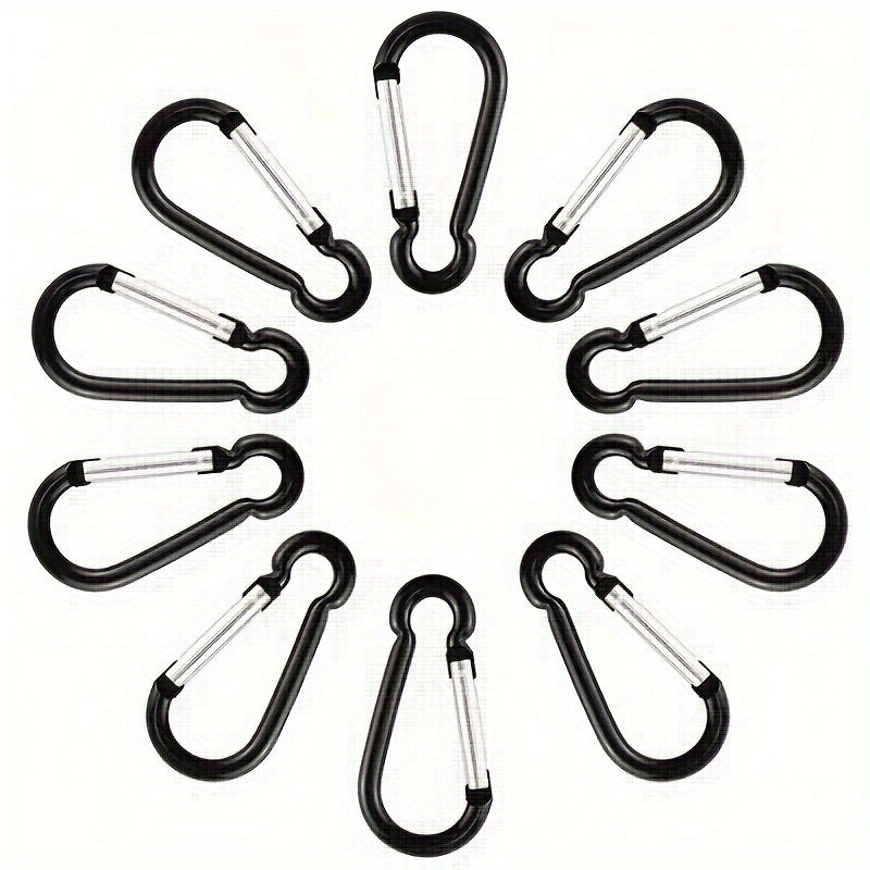 10PCS Aluminum Carabiner Keychain for Outdoor Adventure 1.7 inch