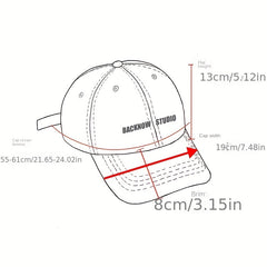 Vintage Letter Embroidery Baseball Cap Washed Distressed Dad Hats