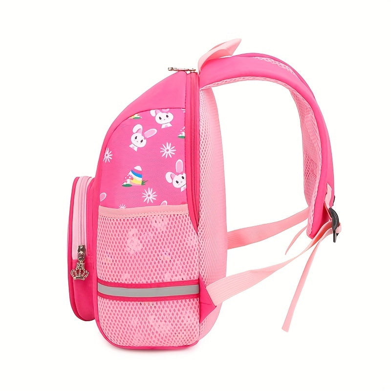 Casual Rabbit Pattern Backpack Lightweight Large Capacity